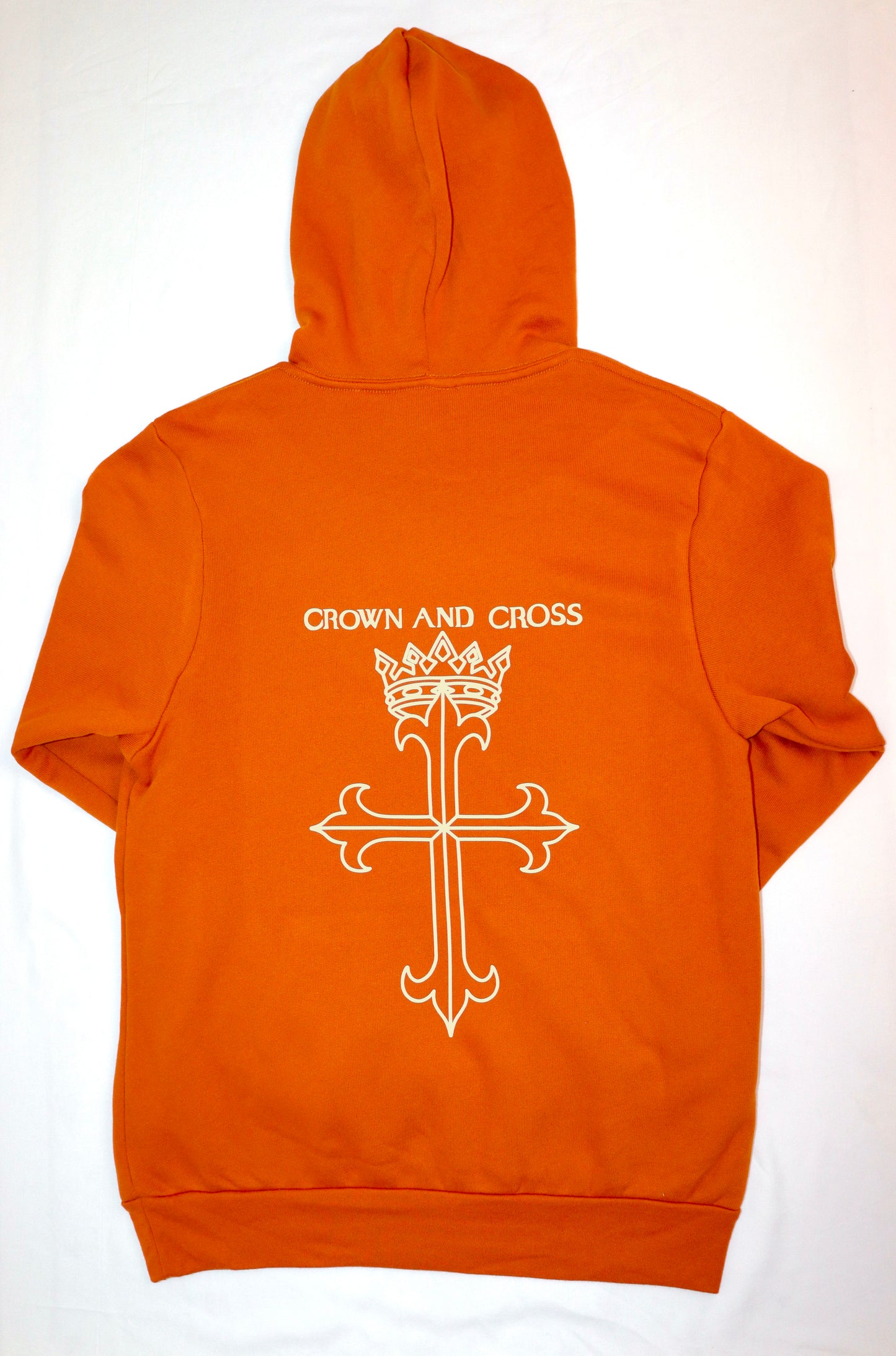 "Crown and Cross Logo" Hoodie - Autumn (Tan Print)