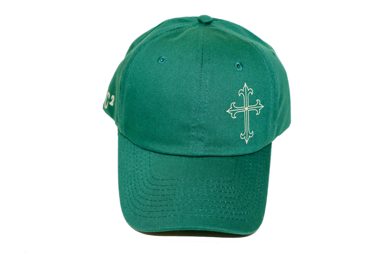 "Crown and Cross Logo" Dad Hat - Green