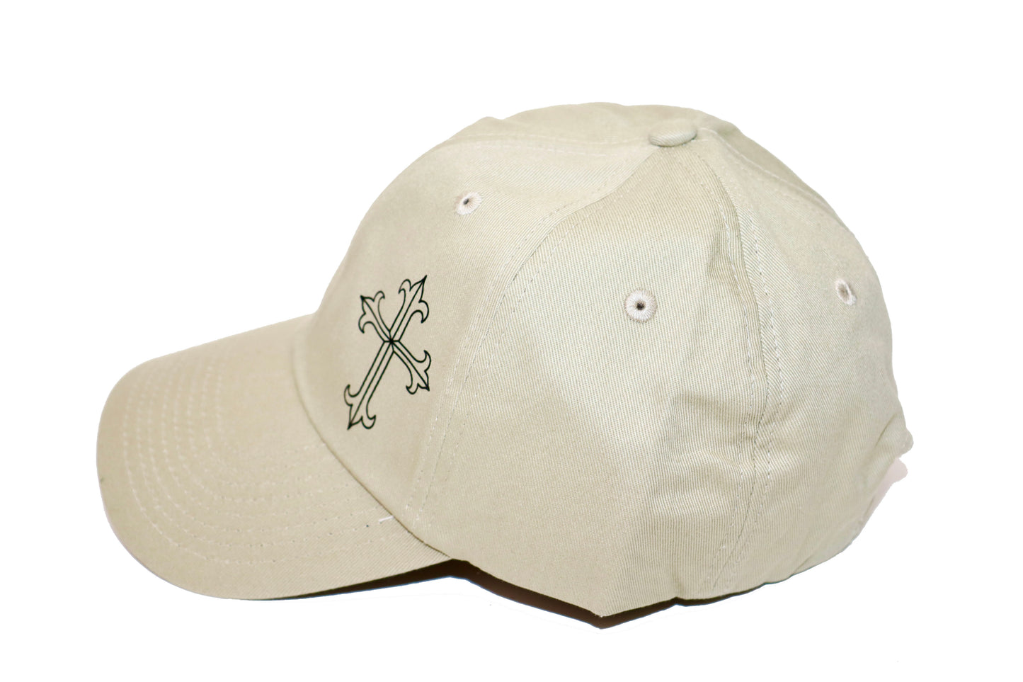 "Crown and Cross Logo" Dad Hat - Khaki