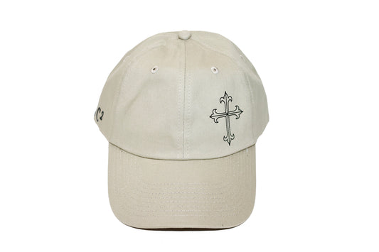 "Crown and Cross Logo" Dad Hat - Khaki